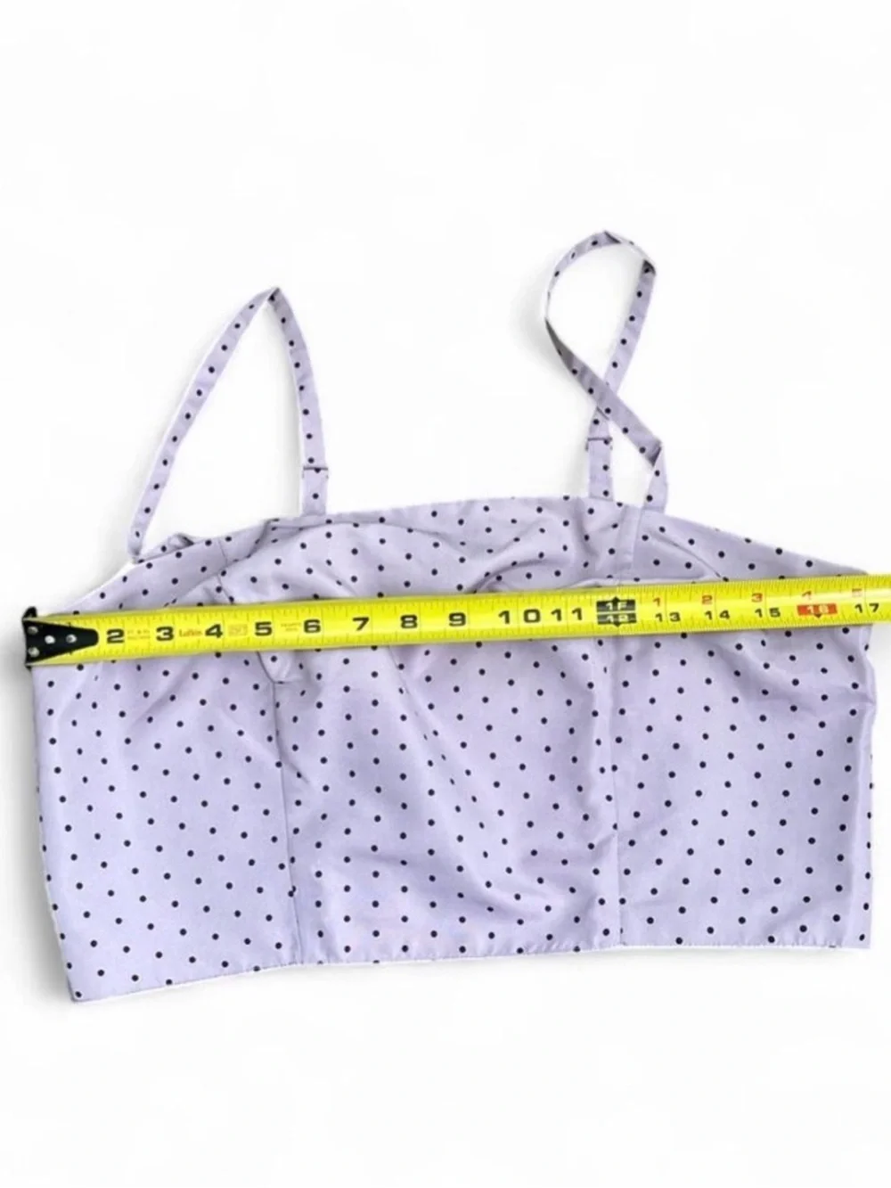 Old Navy Lilac Polka Dot Cami with Black Dots - Picture 3 of 6